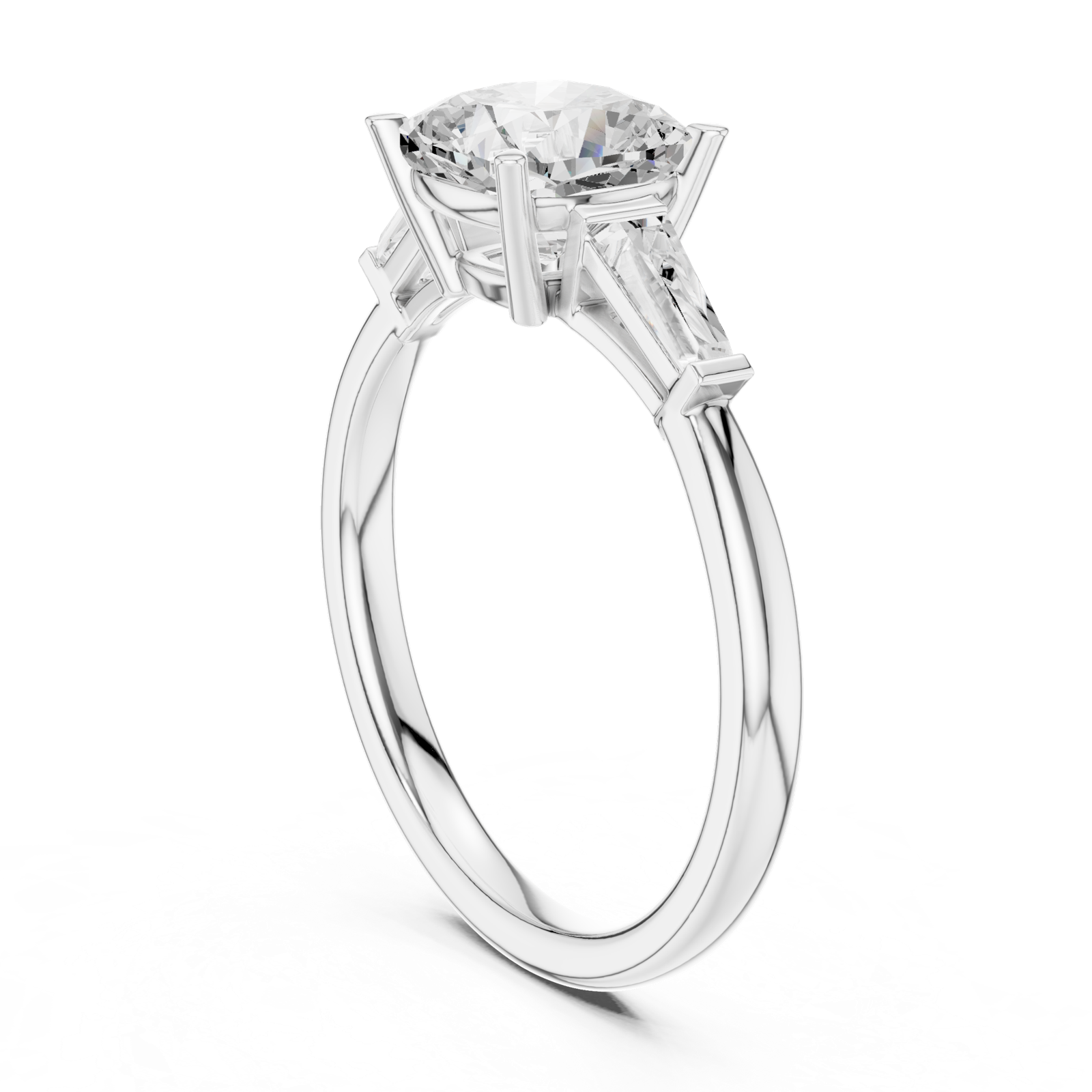 Gold Ring DDLR-1046, White Gold, view 1