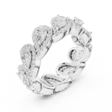 Gold Ring DDLR-306, White Gold, view 2