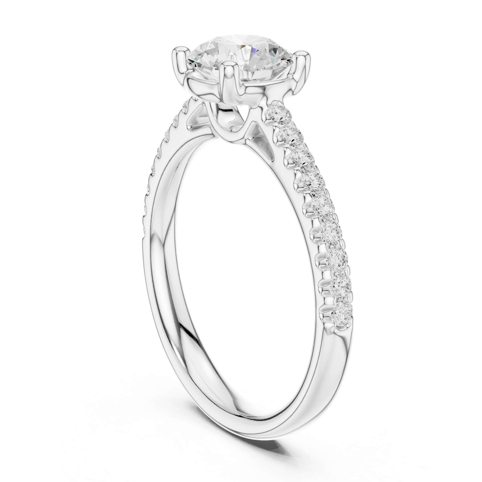 Gold Ring DDLR-631, White Gold