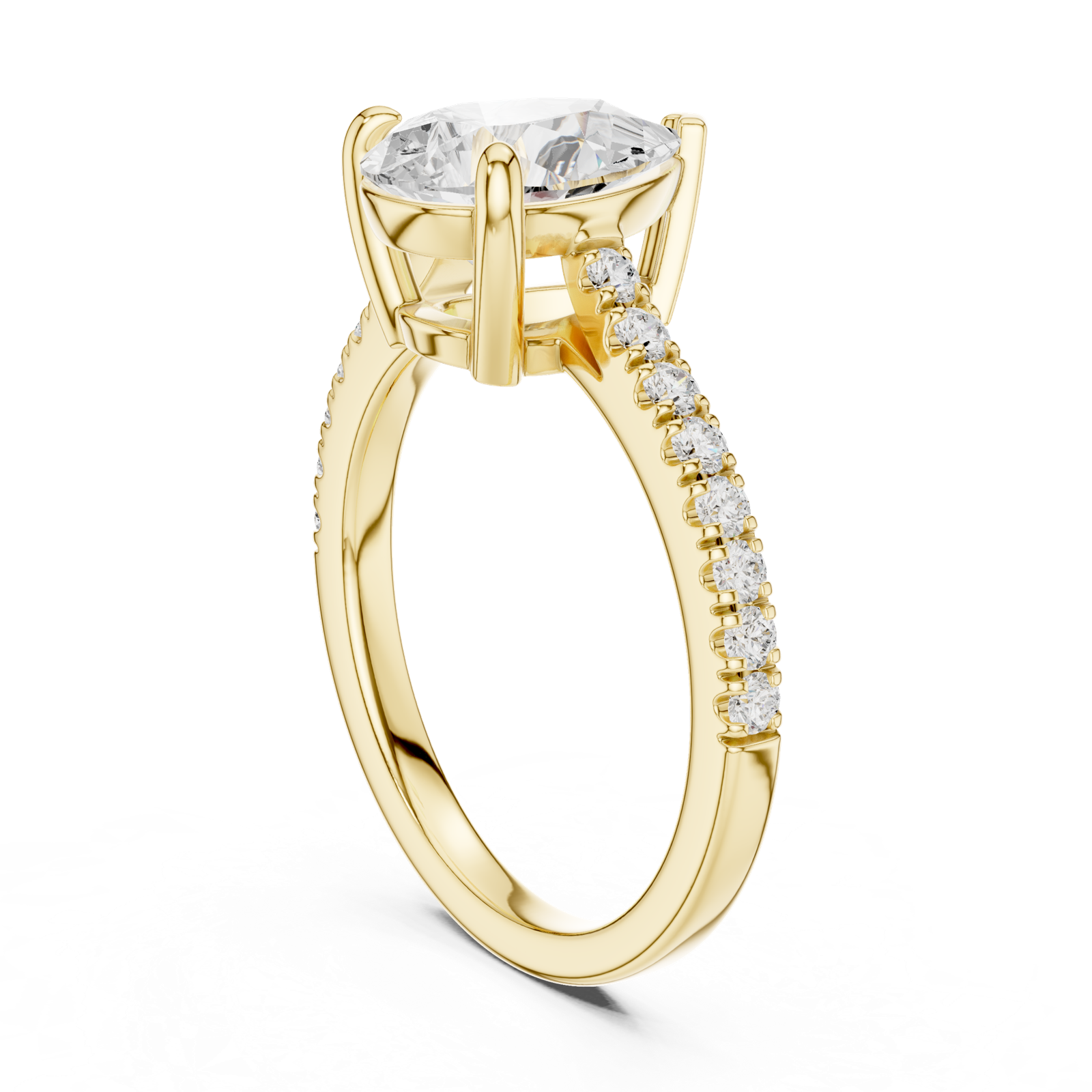 Gold Ring DDLR-915, Yellow Gold, view 1