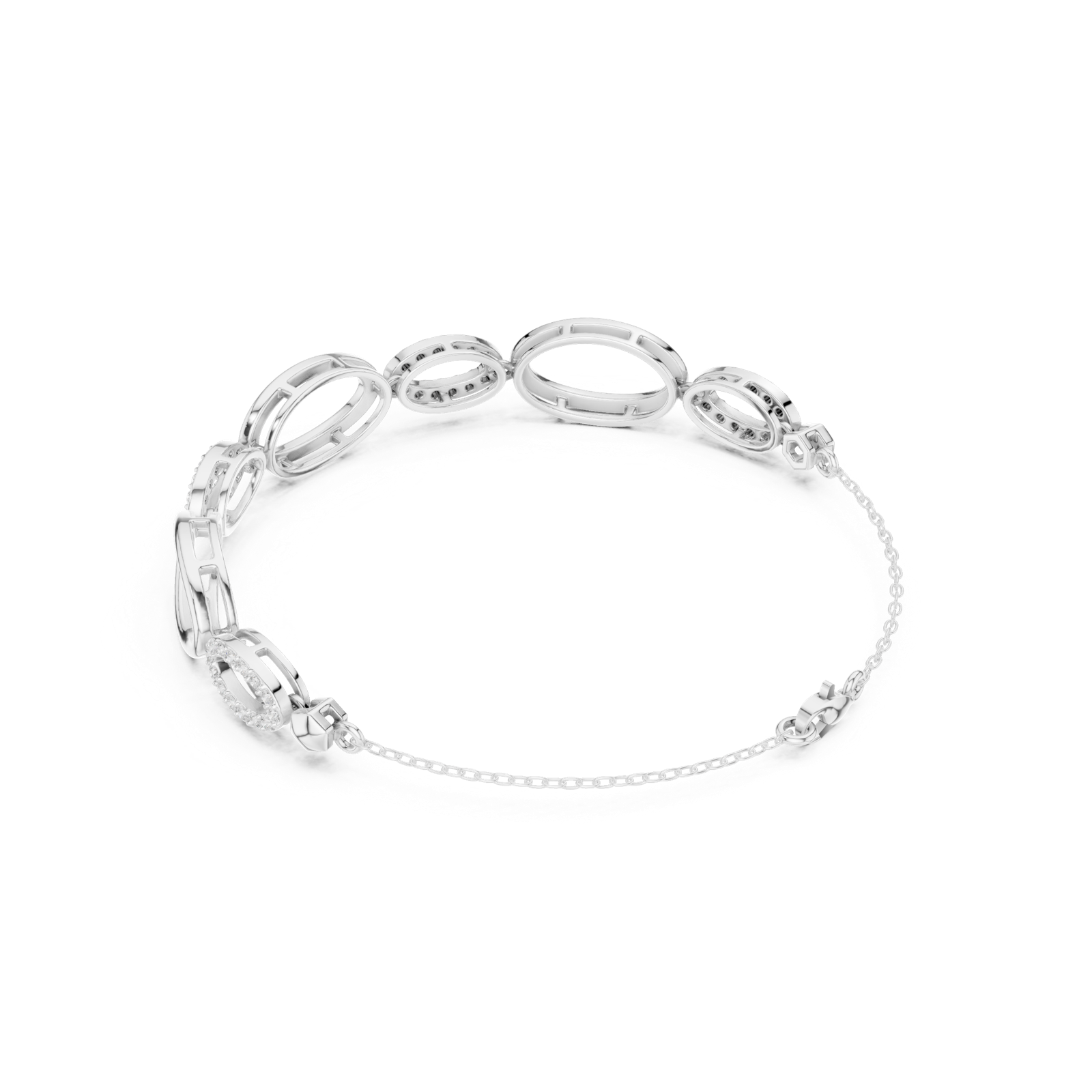 Gold Bracelet SBWB (31), White Gold, view 2
