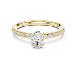 Gold Ring DDLR-588, Yellow Gold, view 4