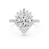 Gold Ring DDLR-406, White Gold, view 4