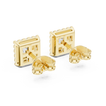 Gold Earrings GER-0367, Yellow Gold, view 3