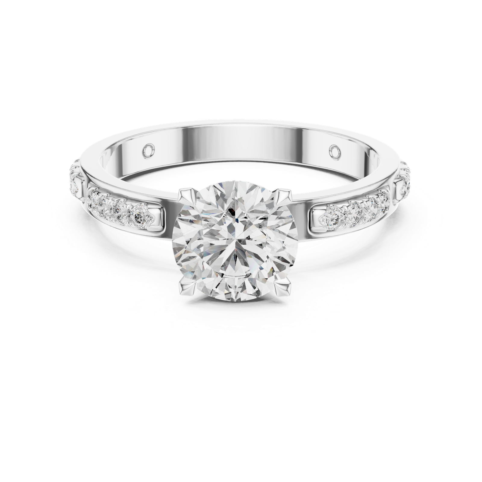 Gold Ring LR-0039, White Gold