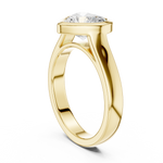 Gold Jewelry L36-3, Heart center stone, Yellow Gold, view 1
