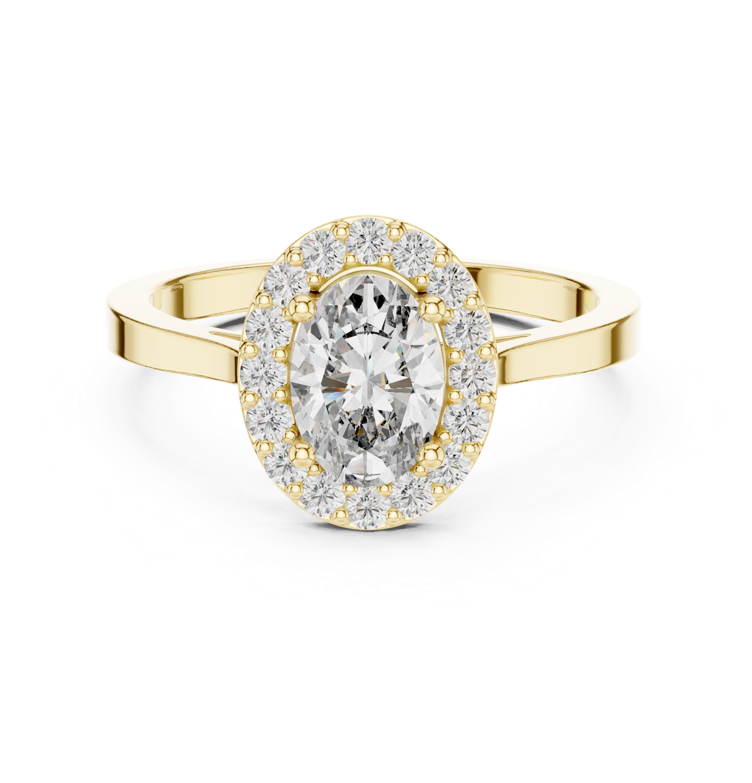 Gold Ring ALR-115, Yellow Gold, view 4