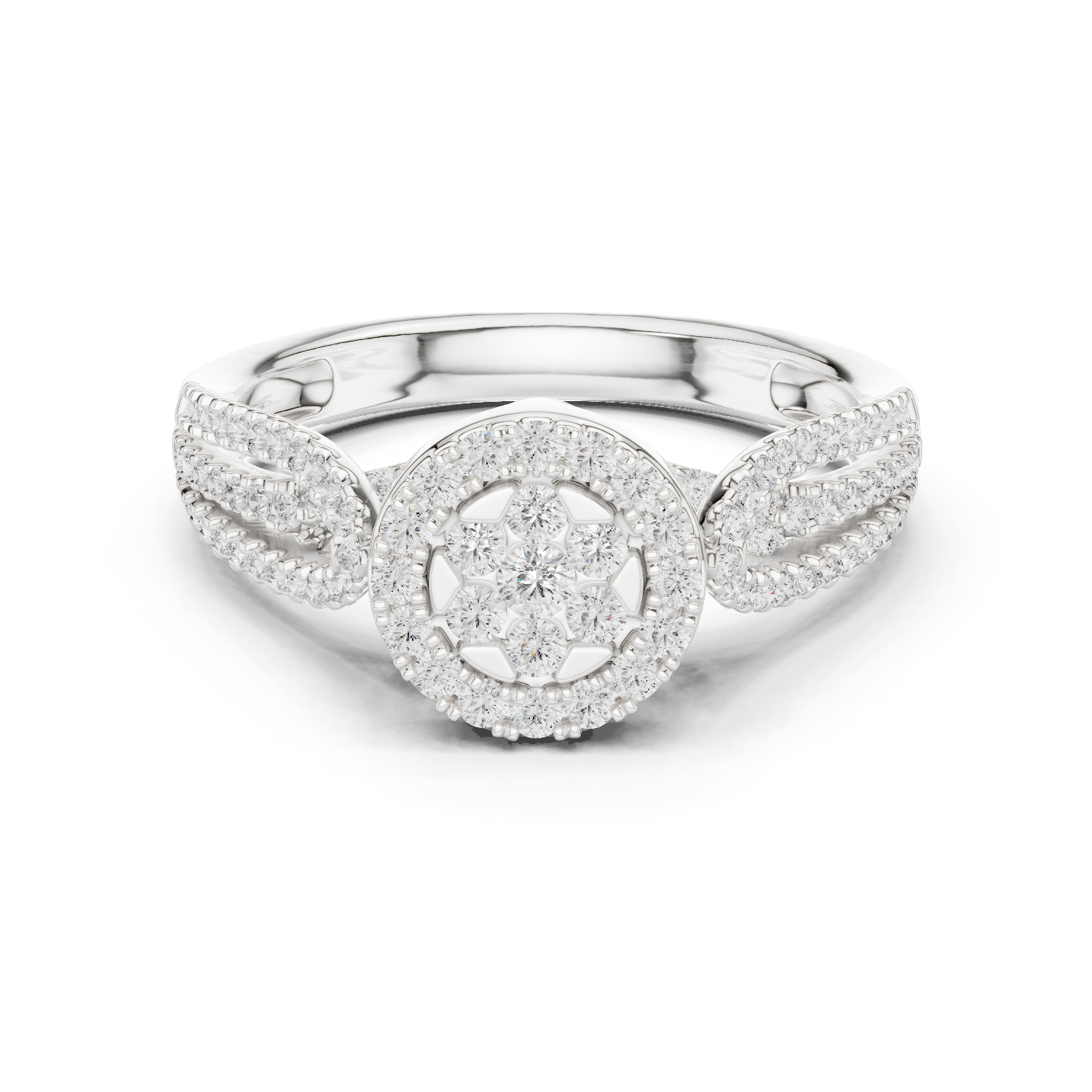 Gold Ring DDLR-755, White Gold
