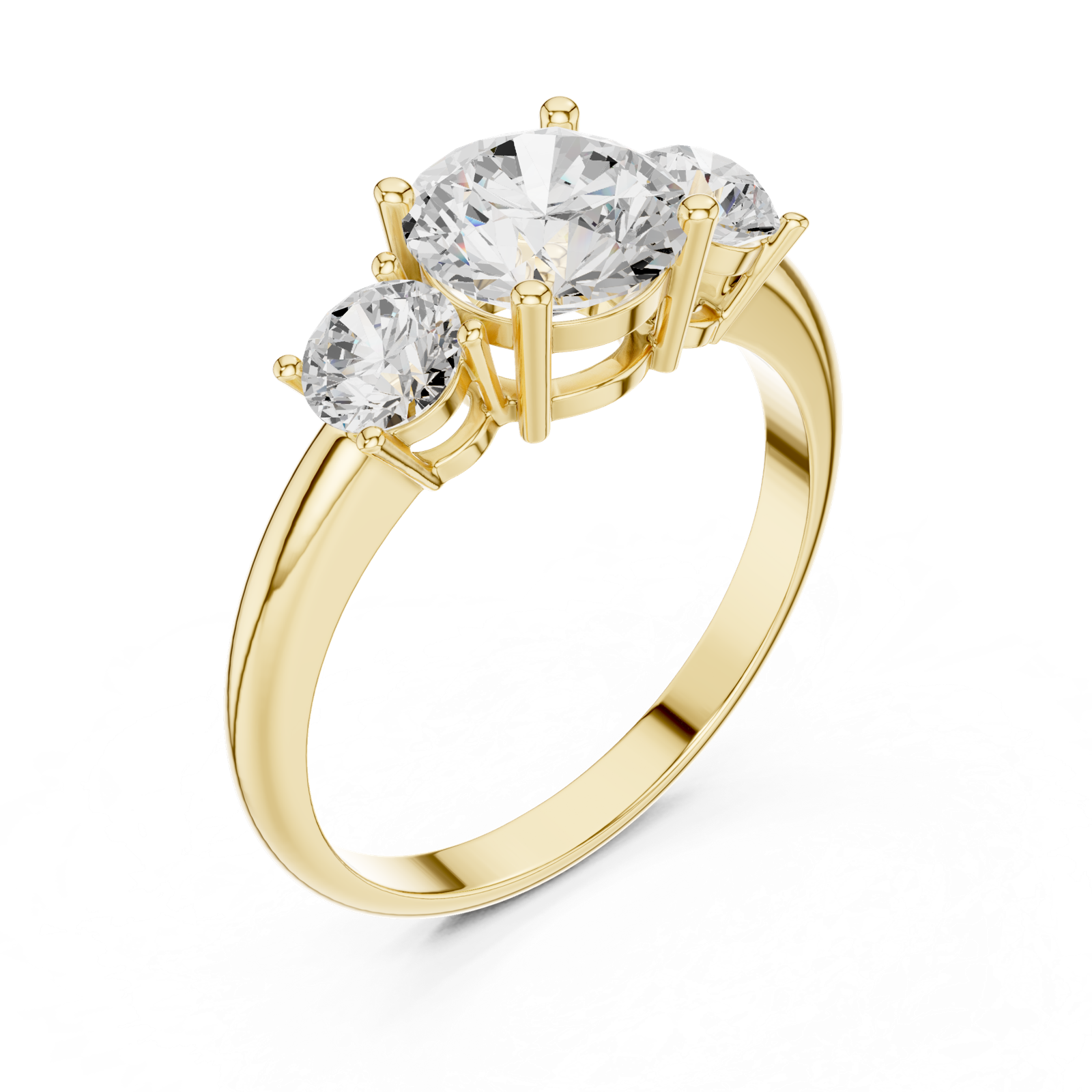 Gold Ring DDLR-1099, Yellow Gold, view 2