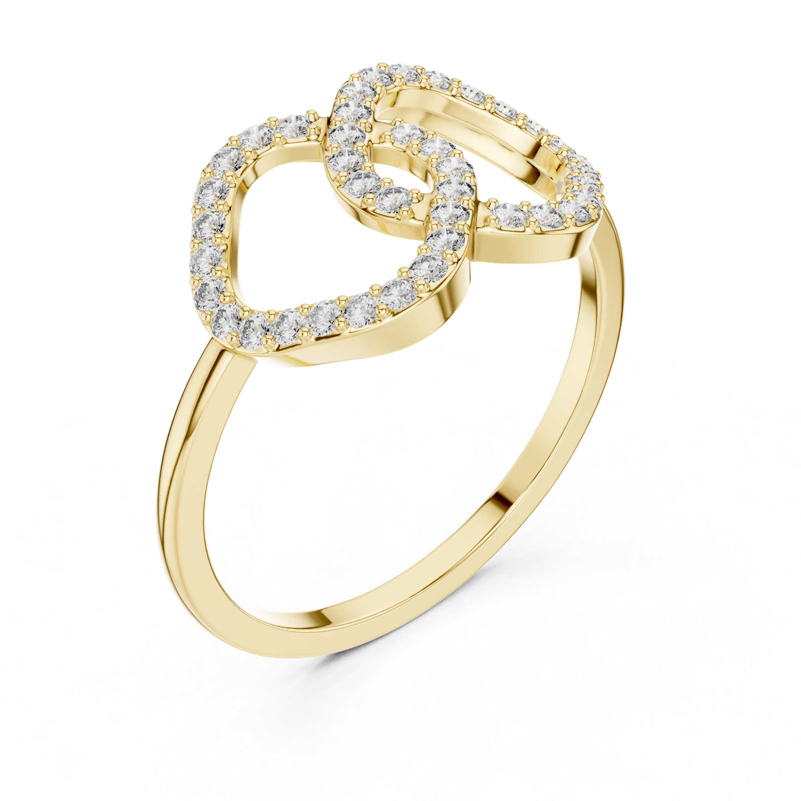 Gold Ring DR-6314, Yellow Gold, view 2