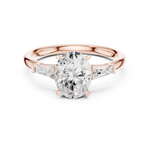 Gold Ring DDLR-287, Rose Gold, view 4