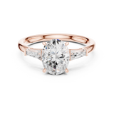 Gold Ring DDLR-287, Rose Gold, view 4