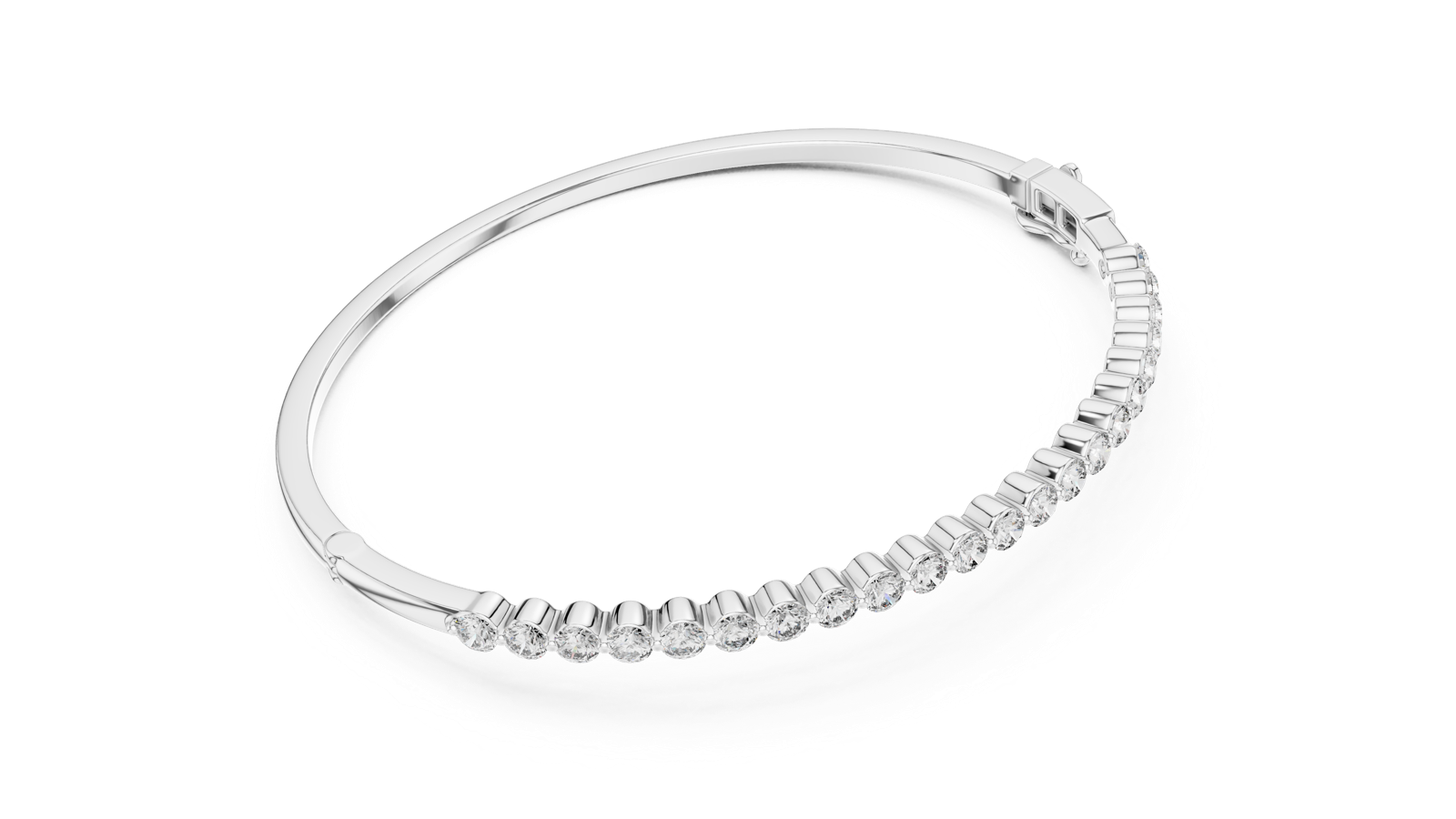 Gold Bracelet 64-CAD, White Gold, view 2
