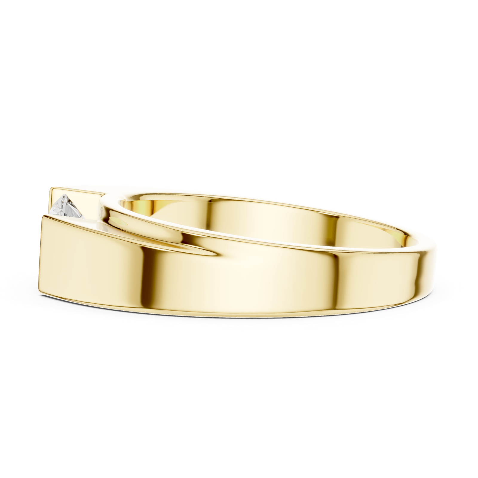 Gold Men's Ring GGR-0025, Yellow Gold, view 3