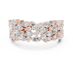 Gold Ring DDLR-394, Rose Gold, view 4