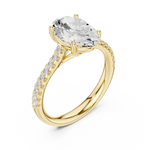 Gold Ring DDLR-729, Yellow Gold, view 2