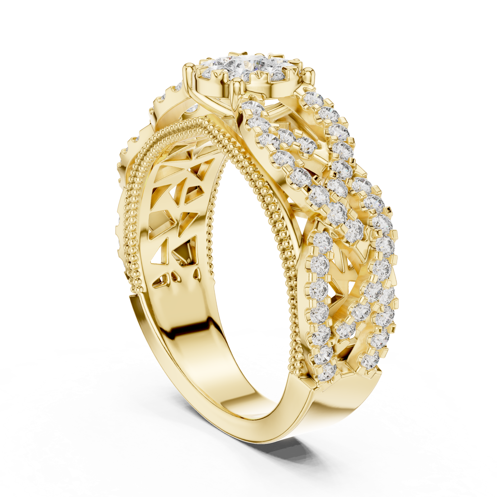 Gold Ring 19-120009L, Yellow Gold, view 1