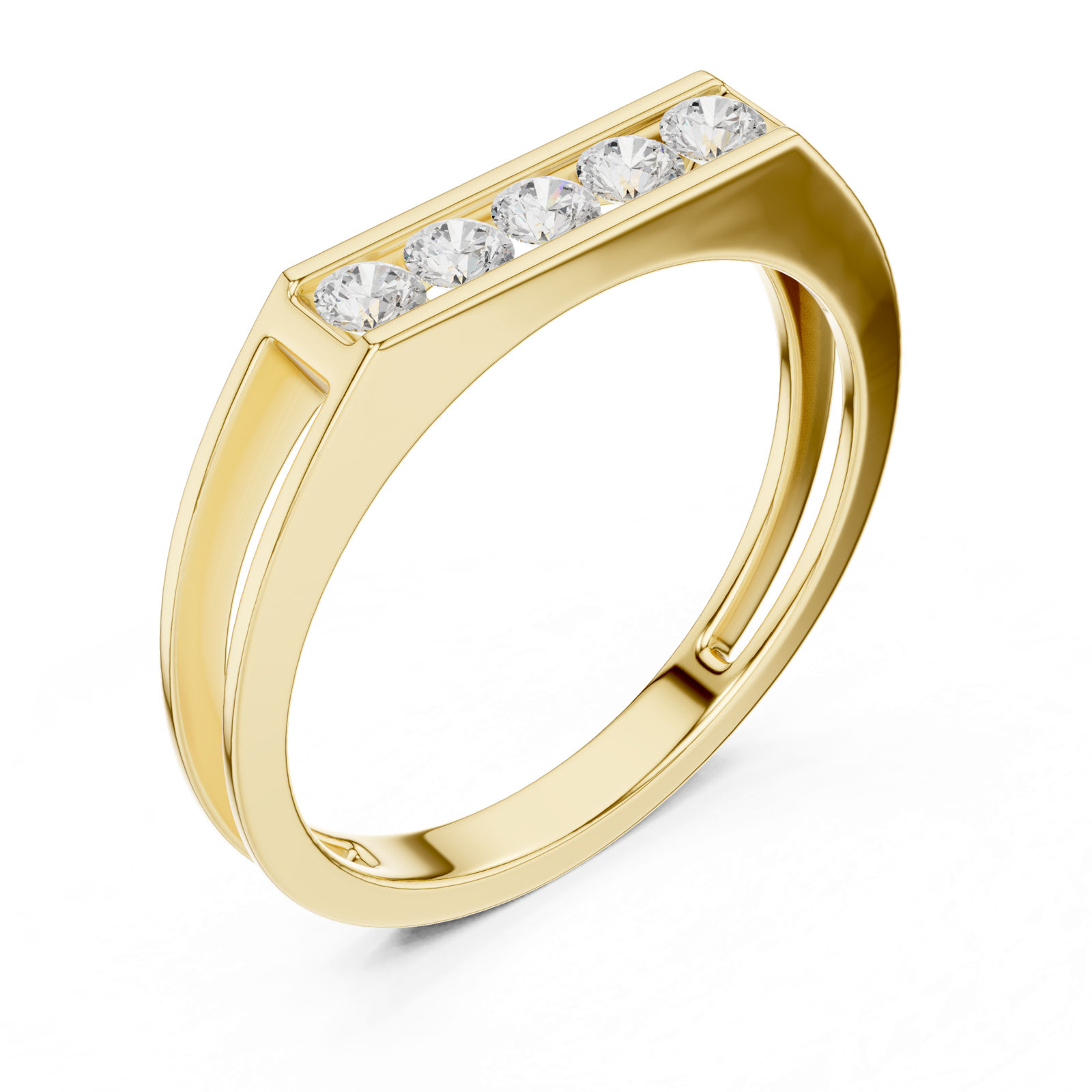 Gold Ring SBMR(16), Yellow Gold, view 2