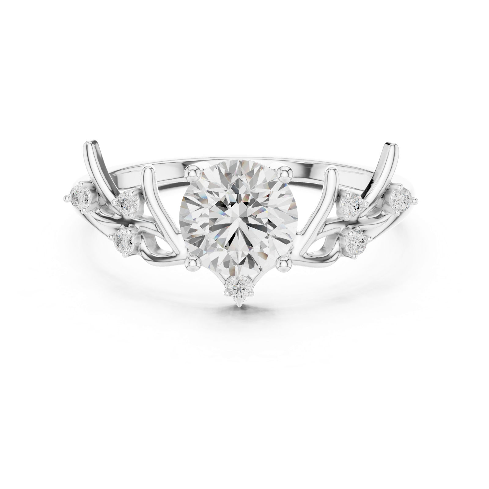 Gold Ring SBWR(33), White Gold, view 4