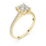 Gold Ring DDLR-004, Yellow Gold, view 2