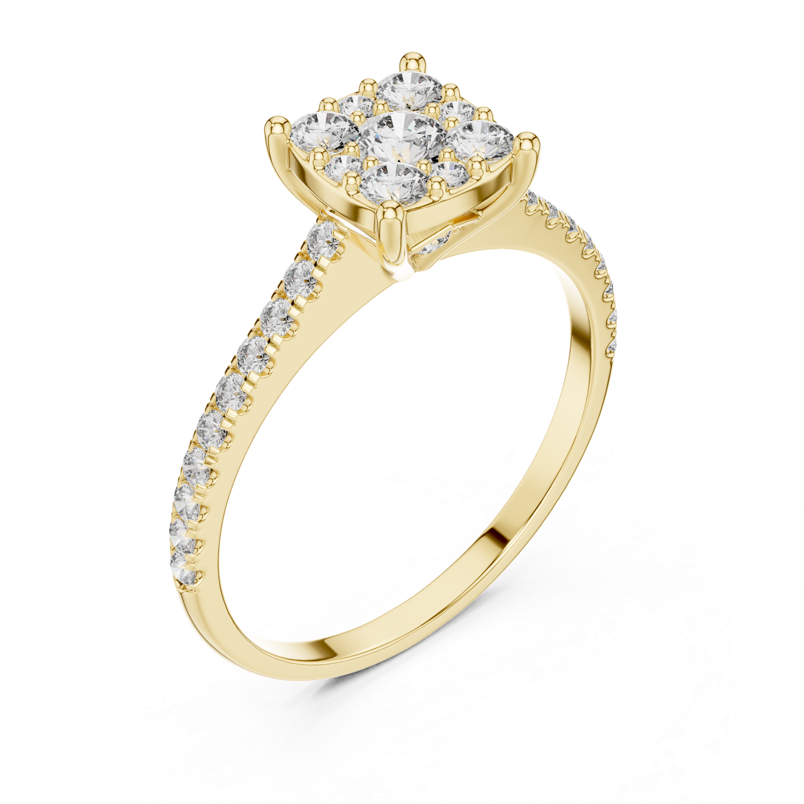 Gold Ring DDLR-004, Yellow Gold, view 2