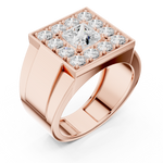 Gold Ring DDLR-388, Rose Gold, view 2