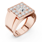 Gold Ring DDLR-388, Rose Gold, view 2