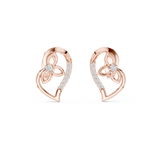 Gold Earrings 12-10031@E, Rose Gold