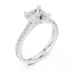 Gold Ring DDLR-735, White Gold, view 2