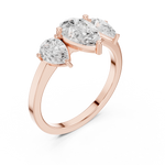 Gold Ring DDLR-1089, Rose Gold, view 2