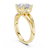 Gold Jewelry L36-7, Princess center stone, Yellow Gold, view 1