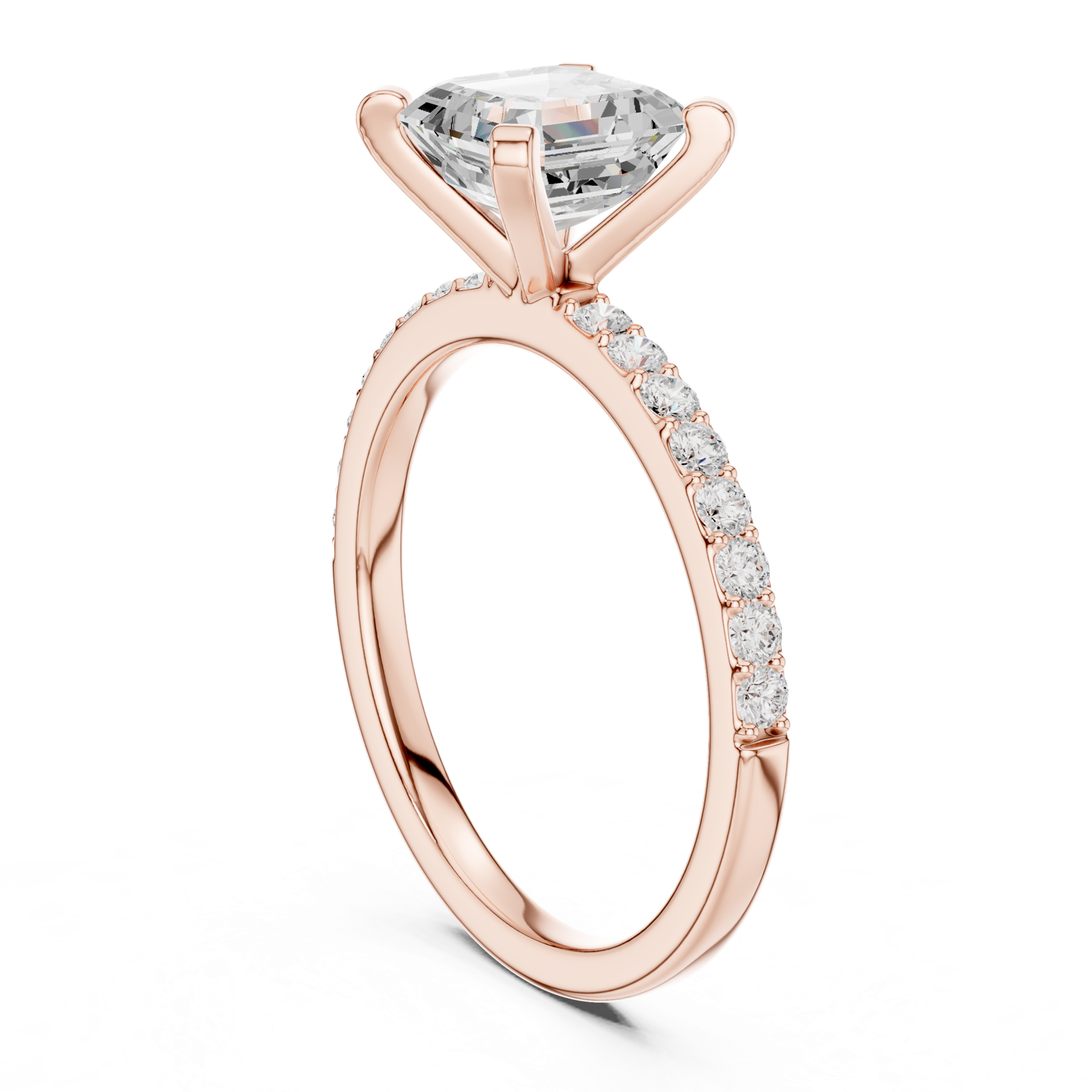Gold Ring DDLR-884, Rose Gold, view 1