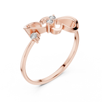 Gold Ring Ledis Ring, Rose Gold, view 2