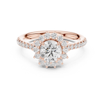 Gold Ring DDLR-674, Rose Gold, view 4