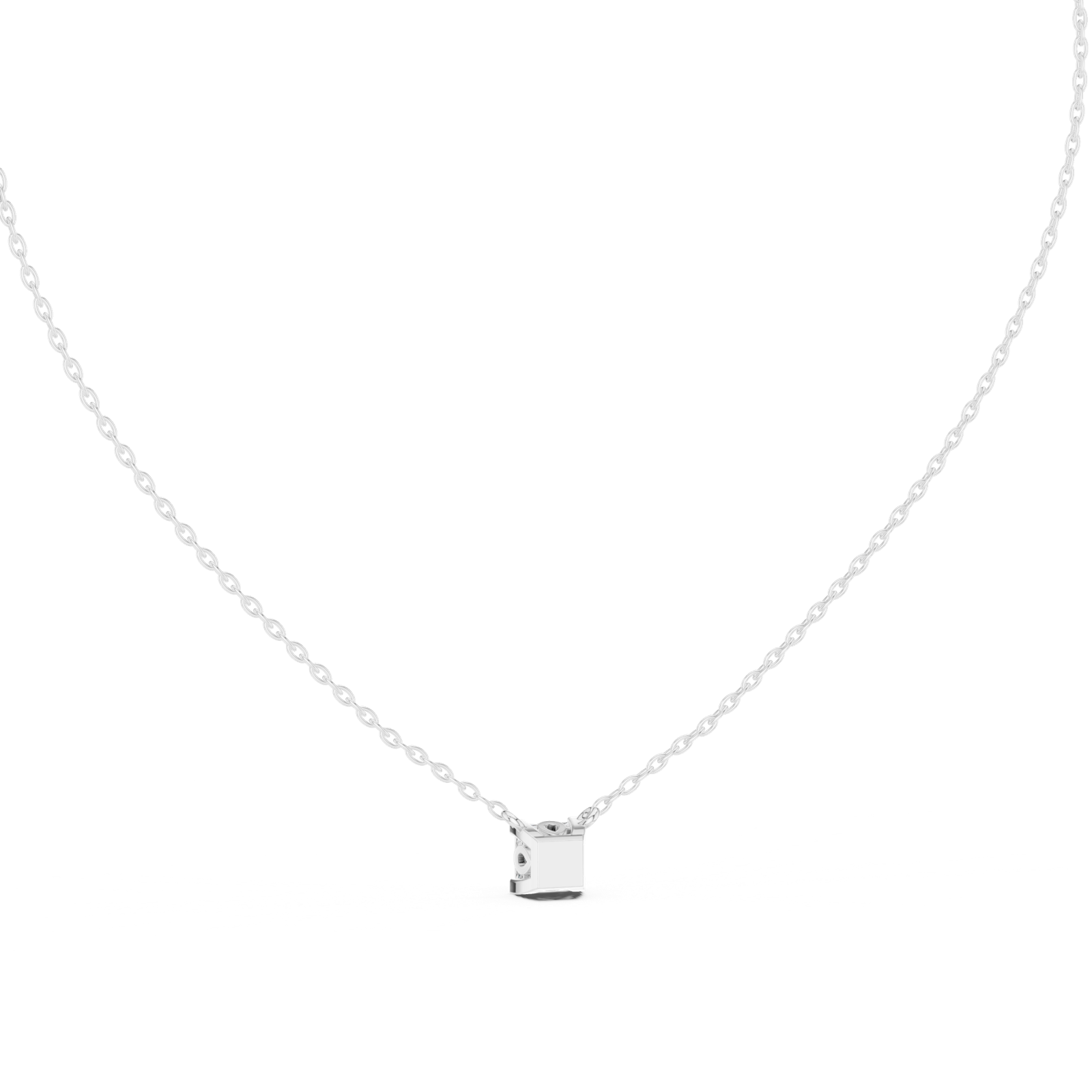 Gold Pendant GPD-0056, White Gold, view 4