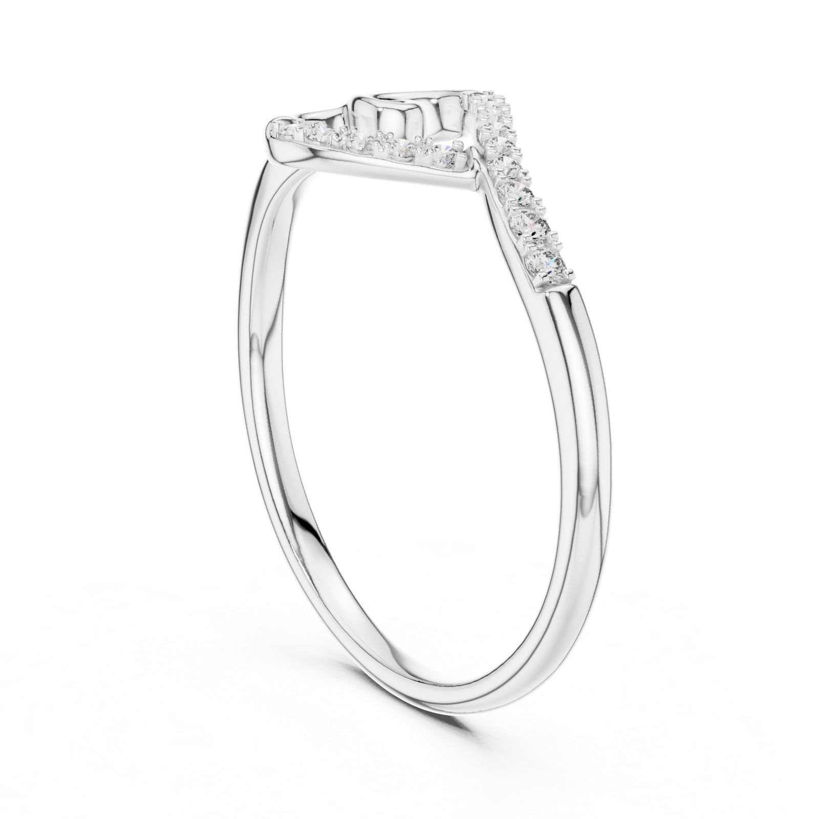 Gold Ring 12-10049@L, White Gold, view 1