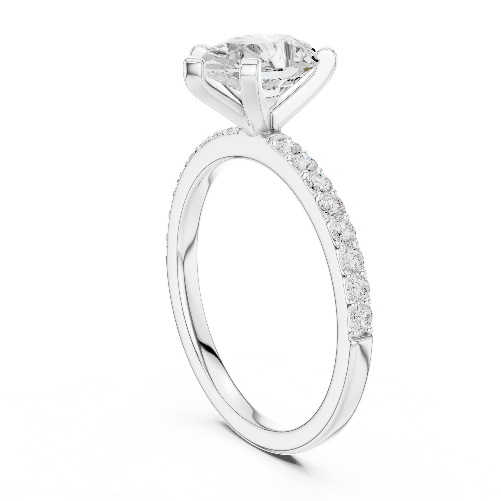 Gold Ring DDLR-889, White Gold, view 1