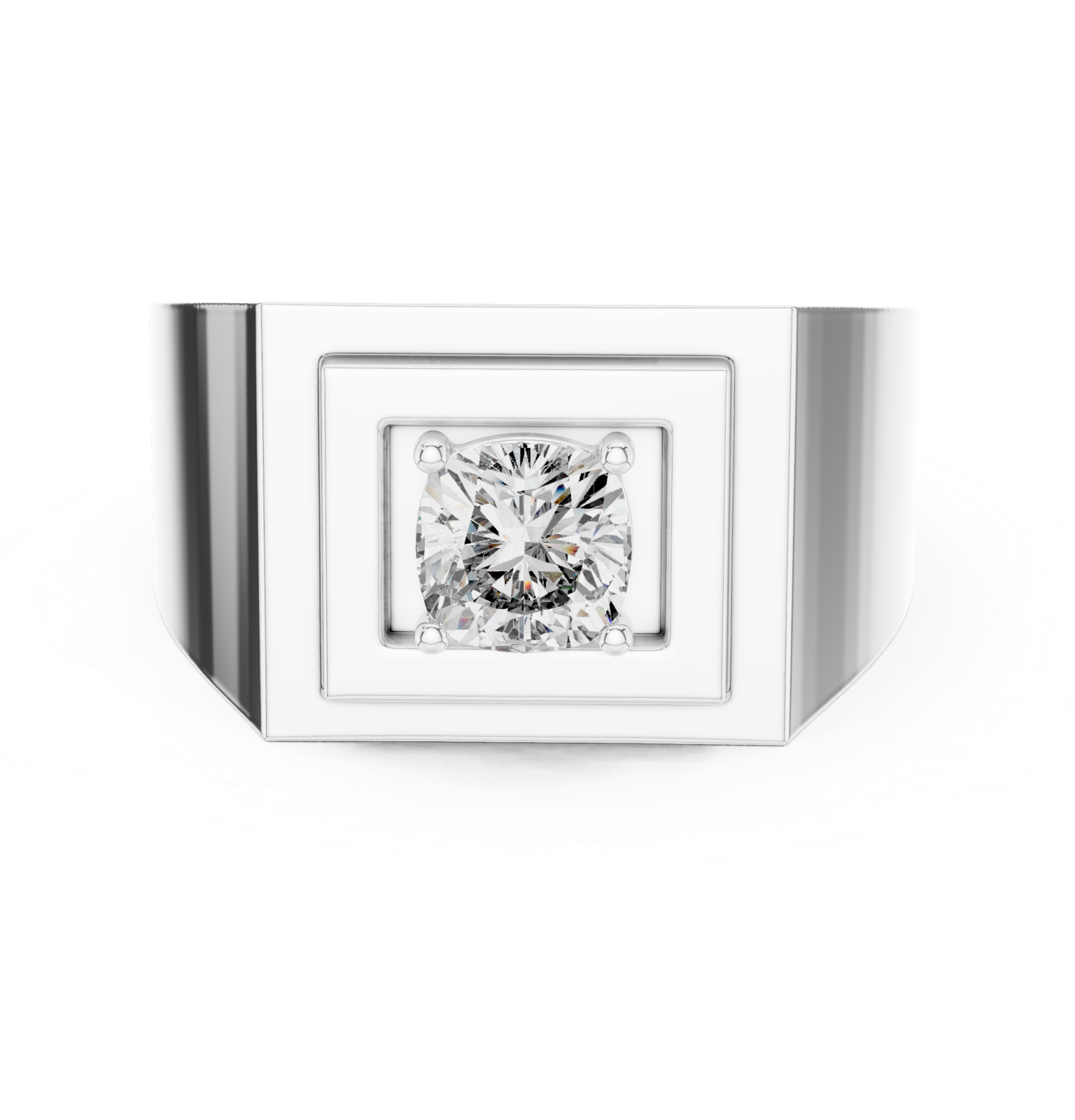 Gold Ring L28-GR, White Gold
