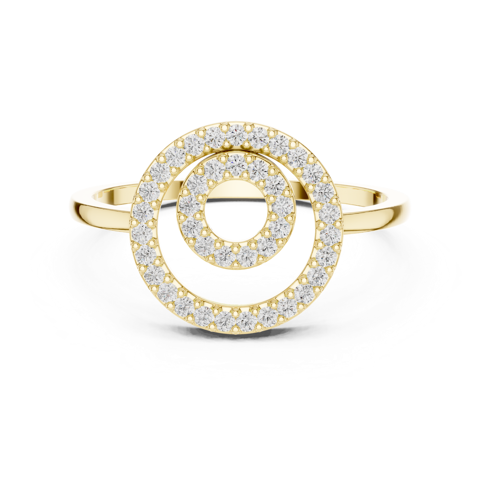 Gold Ring DR-6318, Yellow Gold, view 4