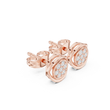 Gold Earrings SBER(44), Rose Gold, view 1