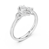 Gold Ring DDLR-726, White Gold, view 2