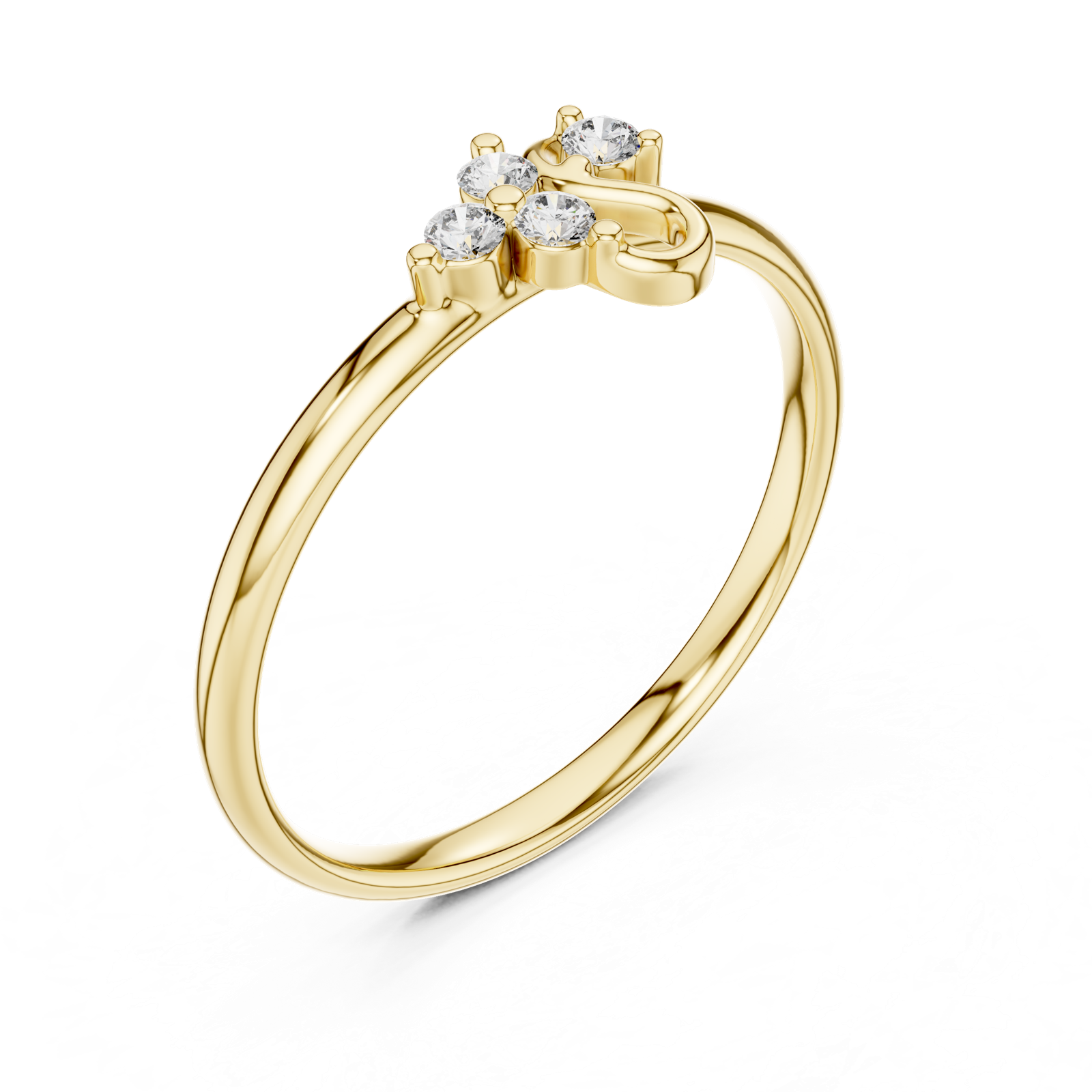 Gold Ring 1 (360), Yellow Gold, view 2