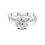 Gold Ring L03-425, White Gold, view 4
