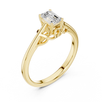 Gold Ring DDLR-483, Yellow Gold, view 2