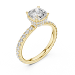 Gold Ring DDLR-873, Yellow Gold, view 2