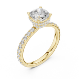 Gold Ring DDLR-873, Yellow Gold, view 2