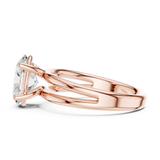 Gold Jewelry L36-9, Oval center stone, Rose Gold, view 3