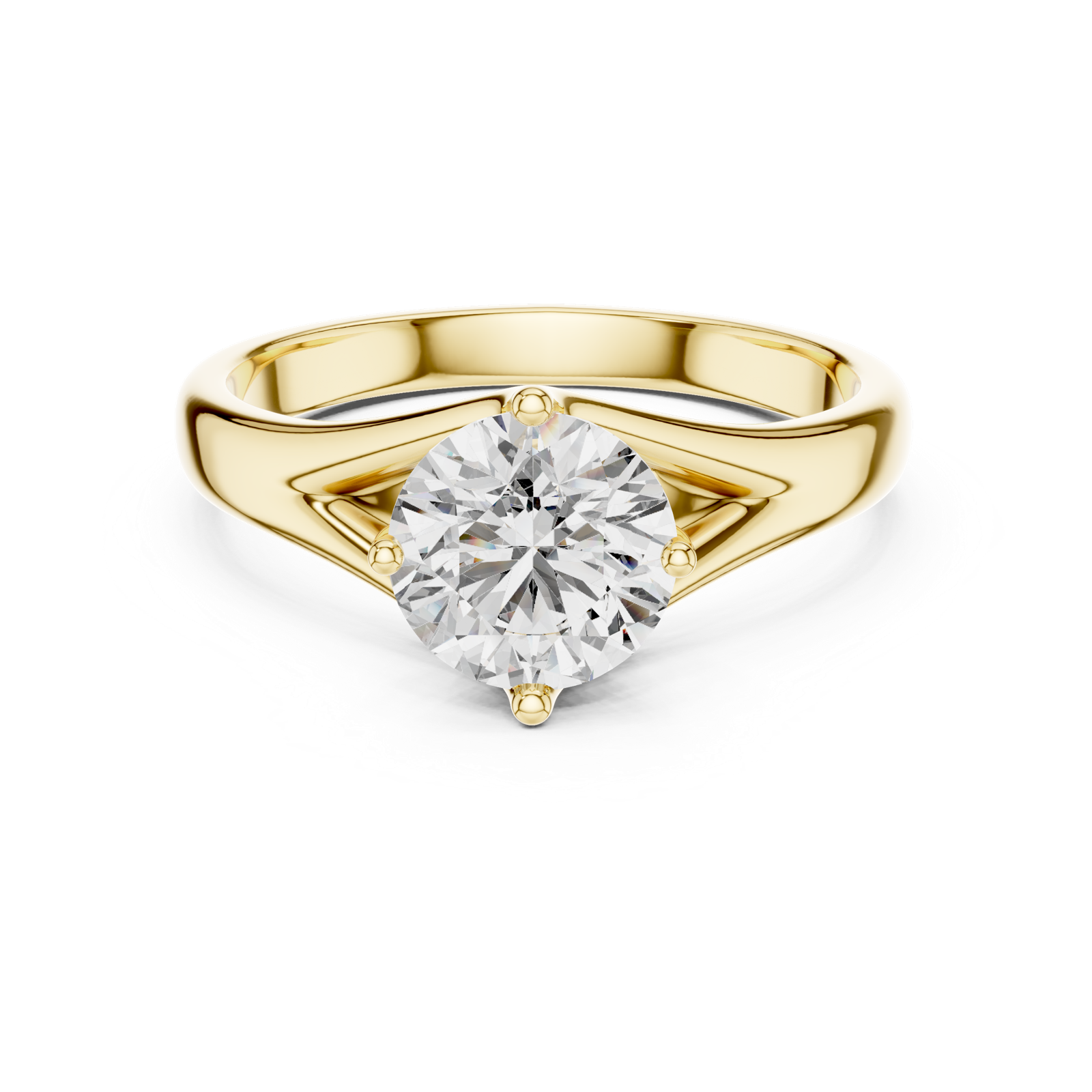 Gold Ring LR-0012, Yellow Gold, view 4