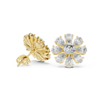 Gold Earrings AER-44, Yellow Gold, view 1