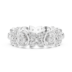 Gold Ring R36, White Gold, view 3